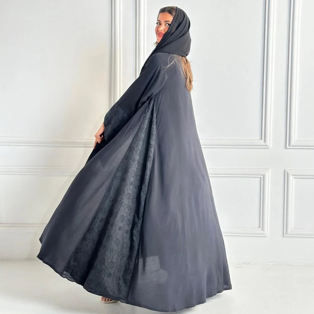 Black Abaya with Detail