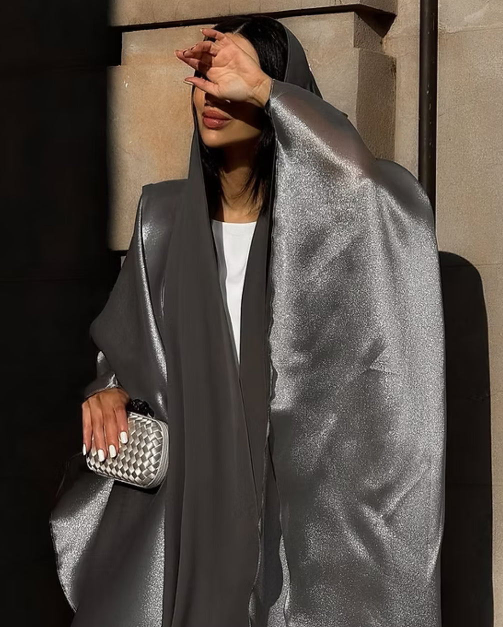 Silver Abaya