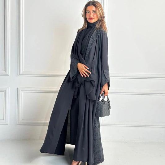 Black Abaya with Detail