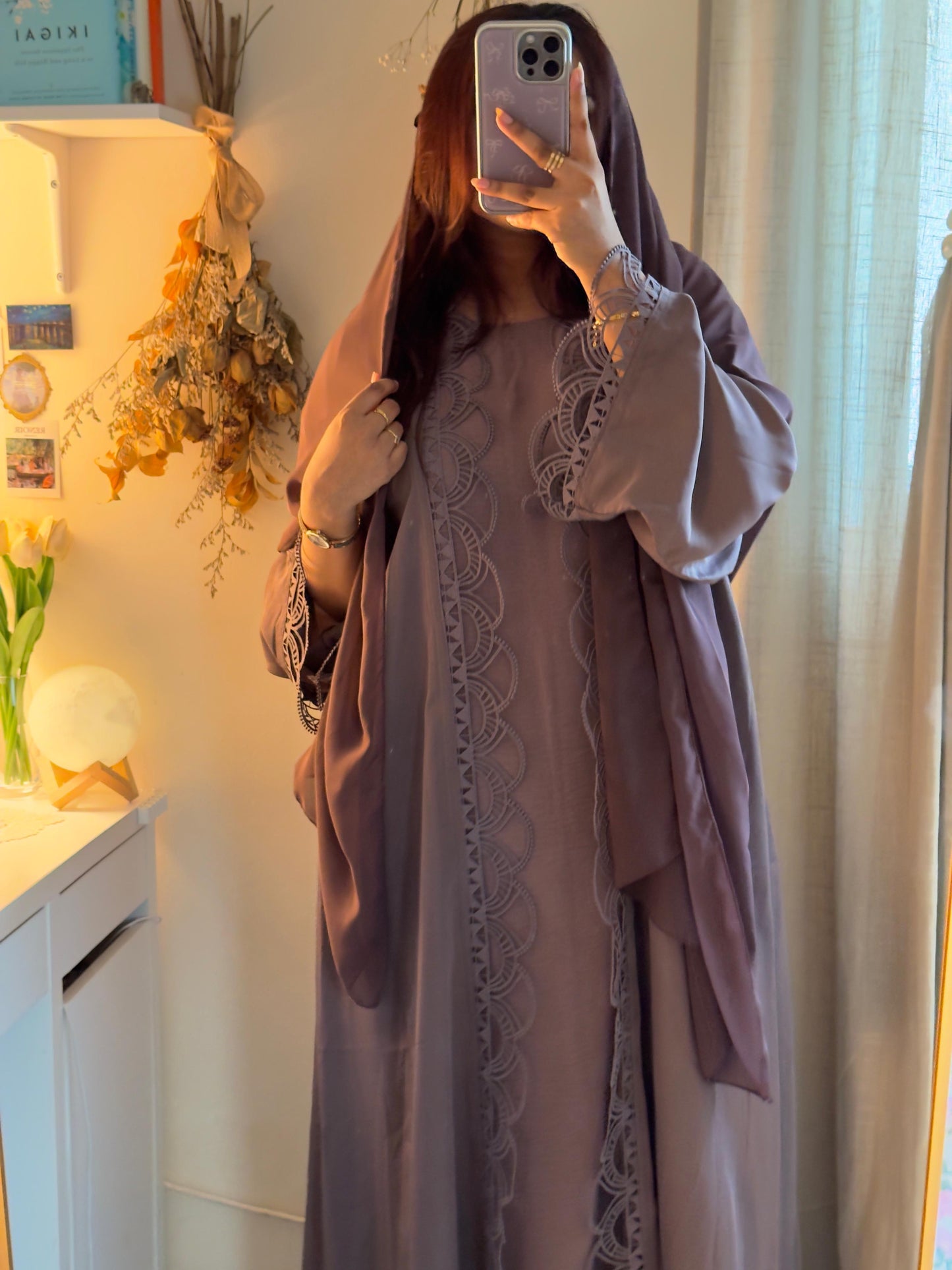 Mauve Abaya
